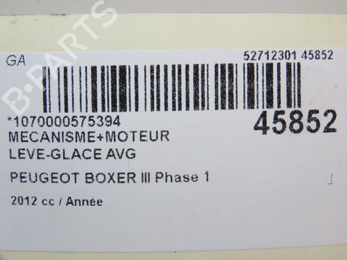 Front left window mechanism PEUGEOT BOXER Van 2.2 HDi 130 | BP26404401C22 