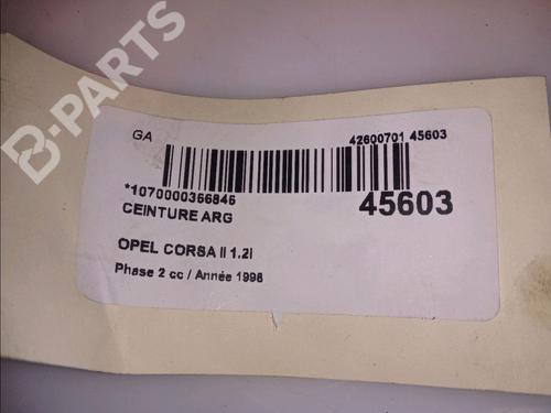 Rear left belt tensioner OPEL CORSA B (S93) 1.2 i 16V (F08, F68, M68) | BP11101698C89 