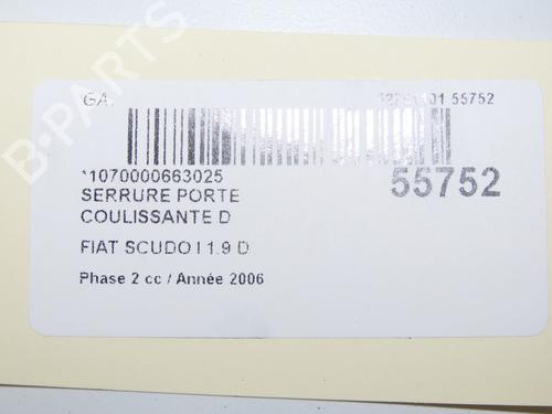 Używane Zamek drzwi tylnych prawych FIAT SCUDO Van (220_) 1.9 D (69 hp) 32354786