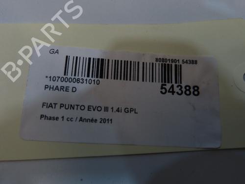 Used Right headlight Right headlight FIAT PUNTO (199_) 1.4 (199AXB1A, 199BXB1A, 199BXB11, 199AXB11) (78 hp) 33728167 33728167