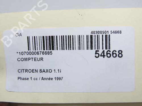 Used Instrument cluster Instrument cluster CITROËN SAXO (S0, S1) 1.1 X, SX (60 hp) 33633919 33633919