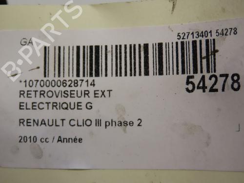 Used Left mirror RENAULT CLIO III Grandtour (KR0/1_) 1.6 16V (KR0B) (112 hp) 28831496