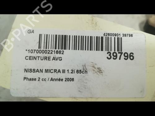 Front left belt tensioner NISSAN MICRA III (K12) 1.2 16V | BP23175197C87 