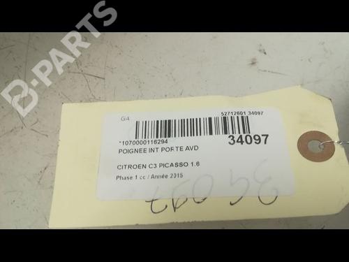 Front right interior door handle CITROËN C3 Picasso (SH_) 1.6 HDI 90 | BP9598124I14 