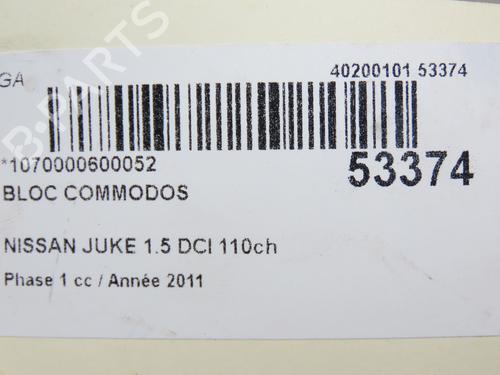 Steering column stalk NISSAN JUKE (F15) 1.5 dCi | BP28801708I23 