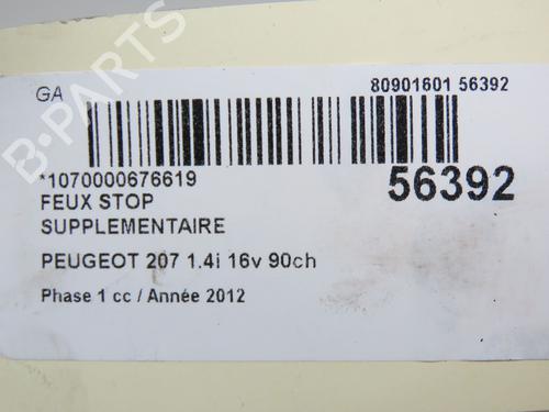 Used Third brake light PEUGEOT 207 SW (WK_) 1.4 16V (95 hp) 30955856
