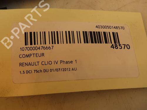 Instrument cluster RENAULT CLIO IV (BH_) 1.5 dCi 75 | BP16688225C47 