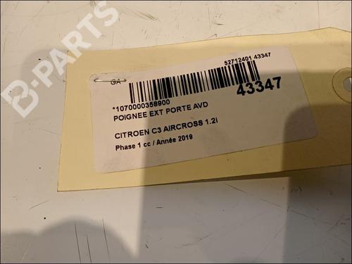 Front right exterior door handle CITROËN C3 AIRCROSS II (2R_, 2C_) 1.2 PureTech 110 (2RHNZB, 2RHNZW, 2RHNPX, 2RHNPJ) | BP11102286C129 