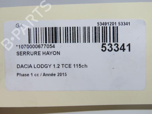 Used Tailgate lock Tailgate lock DACIA LODGY (JS_) 1.2 TCe (JSAY, JSM0) (115 hp) 33188219 33188219