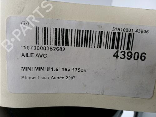 left-front-fenders-mini-mini-r56-cooper-s-41355a55b01-2005-2006-2007-2008-2009-2010-2011-2012-2013-2014-12128807 main image