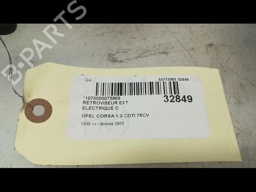 Right mirror OPEL CORSA D (S07) 1.3 CDTI (L08, L68) | BP14879123C27 