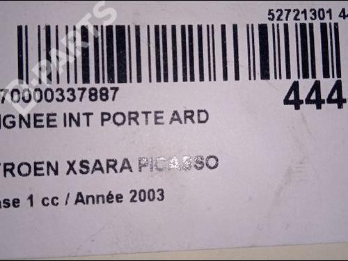 Rear right interior door handle CITROËN XSARA PICASSO (N68) 2.0 HDi | BP9693809I16 