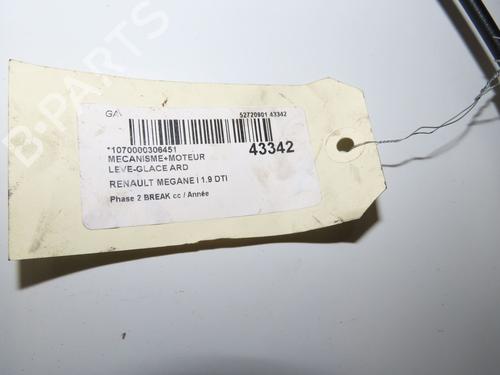 Used Rear right window mechanism Rear right window mechanism RENAULT MEGANE I Grandtour (KA0/1_) 1.9 dTi (KA0N) (98 hp) 33893149 33893149
