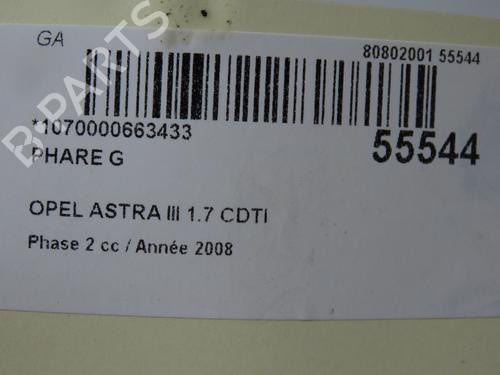 Left headlight OPEL ASTRA H (A04) 1.7 CDTI (L48) | BP36246815C28  - Image 5