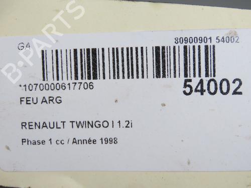 Venstre baglygte RENAULT TWINGO I (C06_) 1.2 (C066, C068) (58 hp) 31179764