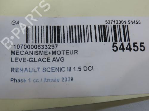Used Front left window mechanism RENAULT SCÉNIC III (JZ0/1_) 1.5 dCi (106 hp) 28968529