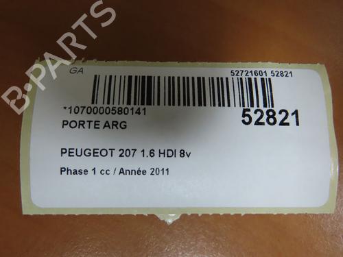Used Left rear door PEUGEOT 207 (WA_, WC_) 1.6 HDi (92 hp) 28831910
