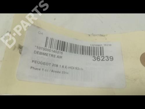 Mass air flow sensor PEUGEOT 208 I (CA_, CC_) 1.6 HDi | BP9600848M95 