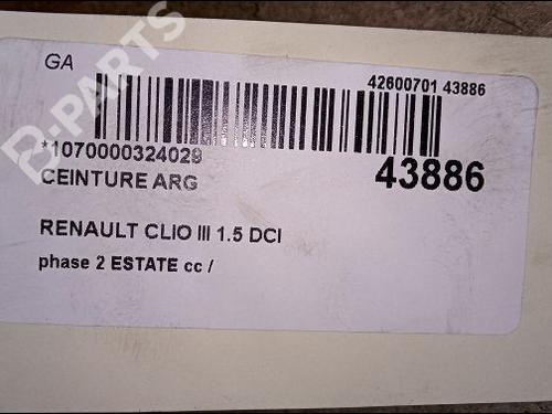 Rear left belt tensioner RENAULT CLIO III Grandtour (KR0/1_) 1.5 dCi (KR0F) | BP9618660C89 