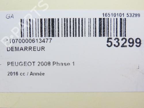 Used Starter PEUGEOT 2008 I (CU_) 1.2 VTi (82 hp) 28967020