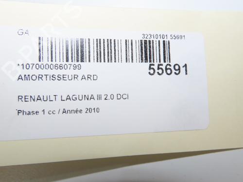 Right rear shock absorber RENAULT LAGUNA III (BT0/1) 2.0 dCi (BT07, BT0J, BT14, BT1A, BT1S) | BP31120332M19 