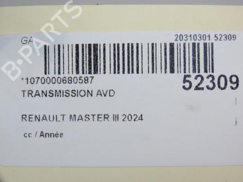 Used Right front driveshaft Right front driveshaft RENAULT MASTER III Van (FV) 2.3 dCi 165 RWD (FV0P, FV0U, FV10, FV12, FV1E) (163 hp) 30291345 30291345