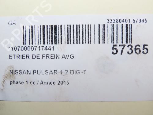 Left front brake caliper NISSAN PULSAR Hatchback (C13) 1.2 DIG-T | BP32332335M105 - Image 6