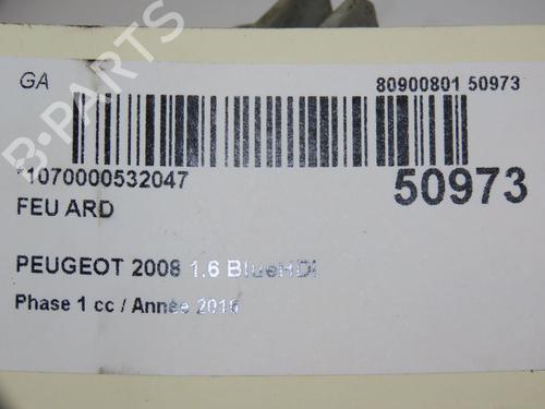 Used Right taillight PEUGEOT 2008 I (CU_) 1.6 BlueHDi 100 (100 hp) 18859380