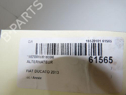 Used Alternator Alternator FIAT DUCATO Platform/Chassis (250_) 130 Multijet 2,3 D (131 hp) 40241002 40241002