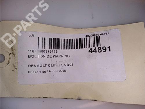 Warning switch RENAULT CLIO III (BR0/1, CR0/1) 1.5 dCi (BR17, CR17) | BP11100795I22 