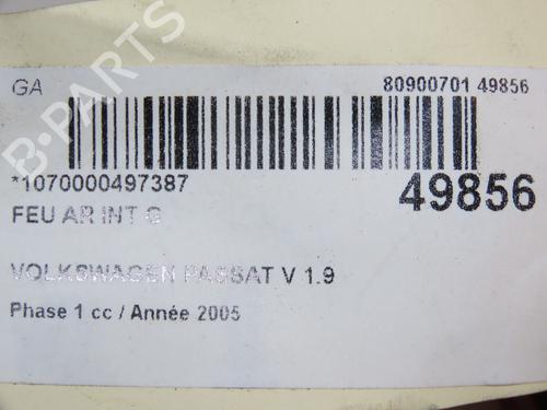 Left tailgate light VW PASSAT B6 (3C2) 1.9 TDI | BP28832607C79 