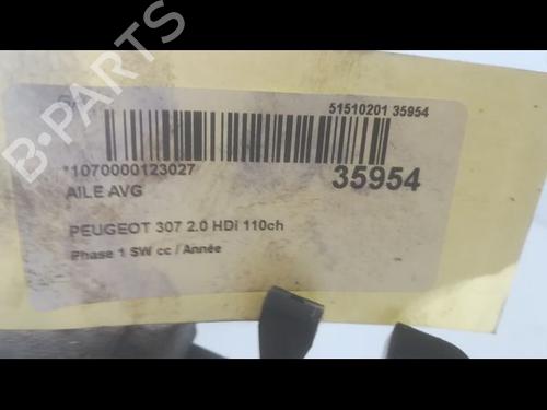 Used Left front fenders PEUGEOT 307 Break (3E) 2.0 HDI 110 (107 hp) 23175358