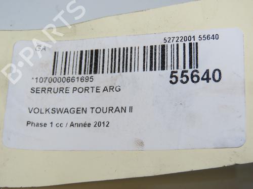 Used Rear left lock VW TOURAN (1T3) 2.0 TDI (140 hp) 31151661