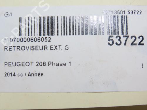 left-mirror-peugeot-208-i-ca_-cc_-2012-2013-2014-2015-2016-2017-2018-2019-2020-2021-36495122 main image
