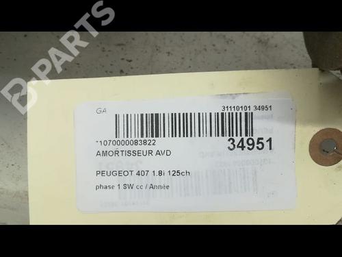 Right front shock absorber PEUGEOT 407 SW (6E_, 6D_) 1.8 16V | BP9596437M17 