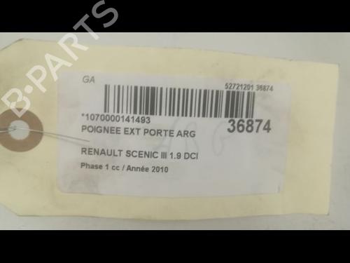 Used Rear left exterior door handle RENAULT GRAND SCÉNIC III (JZ0/1_) 1.9 dCi (JZ0J, JZ0N, JZ1K, JZ1S) (131 hp) 9599984