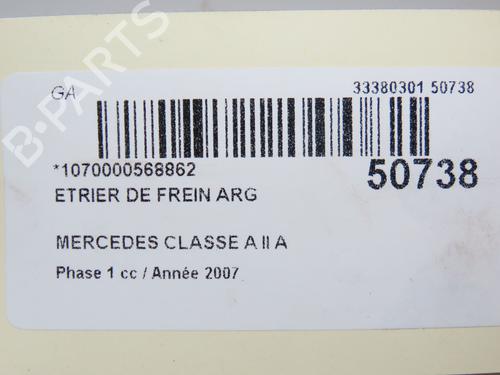 Left rear brake caliper MERCEDES-BENZ A-CLASS (W169) A 180 CDI (169.007, 169.307) | BP20340072M107 