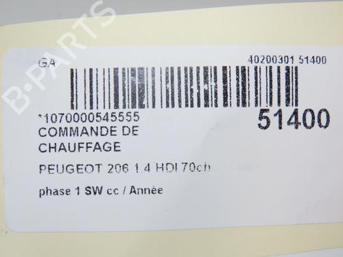 Climate control PEUGEOT 206 SW (2E/K) 1.4 HDi | BP24358880I5 - Image 5