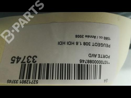 Right front door PEUGEOT 308 I (4A_, 4C_) 1.6 HDi | BP9596742C3 