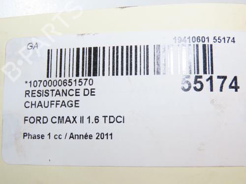 Varmeblæsermodstand FORD C-MAX II (DXA/CB7, DXA/CEU) 1.6 TDCi (115 hp) 31120141
