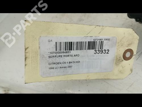 Rear right lock CITROËN C5 II (RC_) 1.6 HDi (RC8HZB) | BP9595343C99 