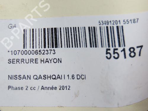 Tailgate lock NISSAN QASHQAI I (J10, NJ10) 1.6 dCi All-wheel Drive | BP29045780C101 