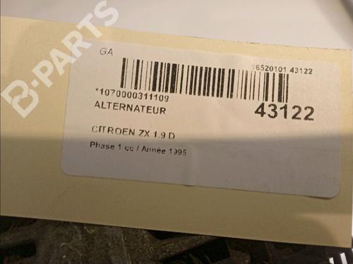 Alternator CITROËN ZX (N2) 1.9 D | BP9617601M7 