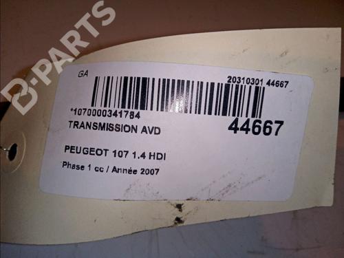 Right front driveshaft PEUGEOT 107 (PM_, PN_) 1.4 HDi | BP11099830M39 
