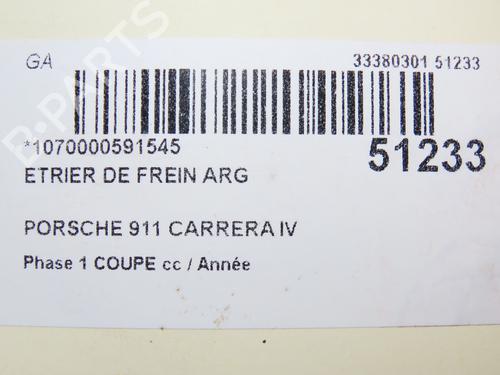 Left rear brake caliper PORSCHE 911 (996) 3.4 Carrera | BP24358827M107 