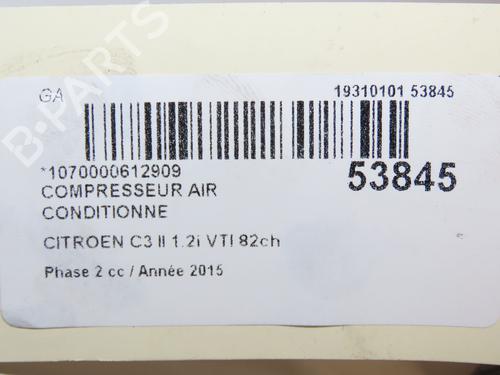 Used AC compressor CITROËN C3 II (SC_) 1.2 VTi 82 (82 hp) 29150950