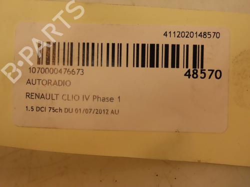 Radio RENAULT CLIO IV (BH_) 1.5 dCi 75 | BP16648084E6 