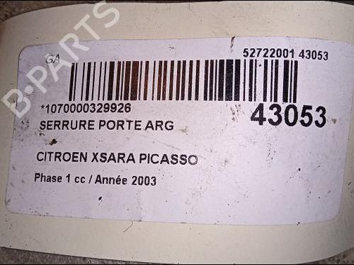 Used Rear left lock CITROËN XSARA PICASSO (N68) 2.0 HDi (90 hp) 23177098