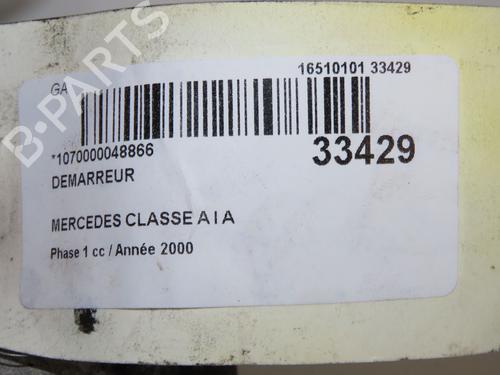 Used Starter Starter MERCEDES-BENZ A-CLASS (W168) A 140 (168.031, 168.131) (82 hp) 33711598 33711598