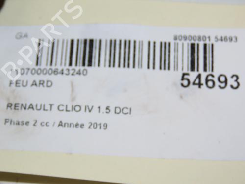 Used Right taillight RENAULT CLIO IV (BH_) 1.5 dCi 90 (90 hp) 28832739